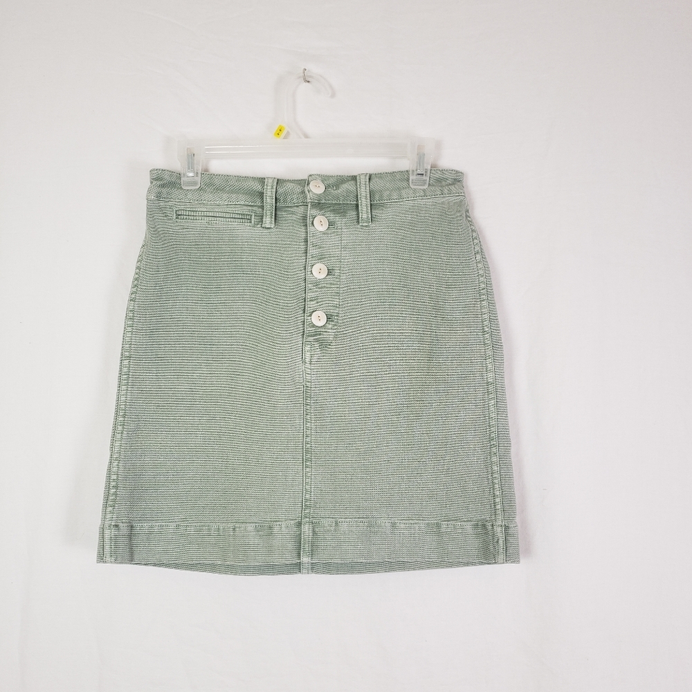 Madewell green emmett Skirt